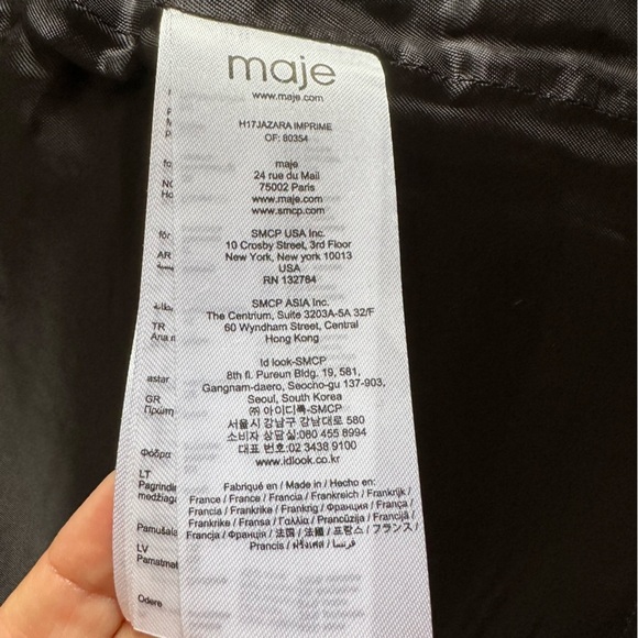 NWT Maje Jazara Snow Leopard Wool Mini Skirt Size 36 - Picture 12 of 15